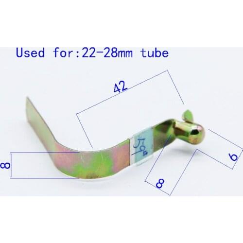 Manufacture V Shape Metal Spring Button Clip for Tubes