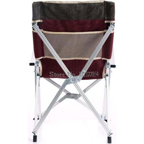 Outdoor Folding Chair Super Portable Aluminum Alloy Back Chair Leisure Fishing Chair Lunch Break Beach Reclining Chair Armchair