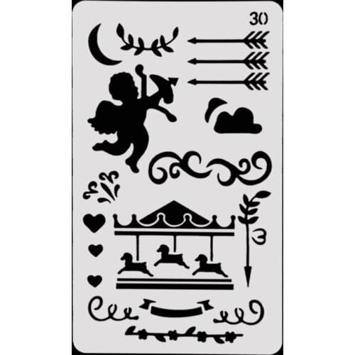 Angel Layering Stencils Drawing Color Spray stencil DIY Scrapbook photo album Decorative Embossing DIY Card Crafts