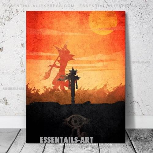 Yami Yugi Yu-Gi-Oh! Anime Manga Poster Wall Art Bedroom Print Picture Study Living Room Home Decor Painting Decoration Canvas