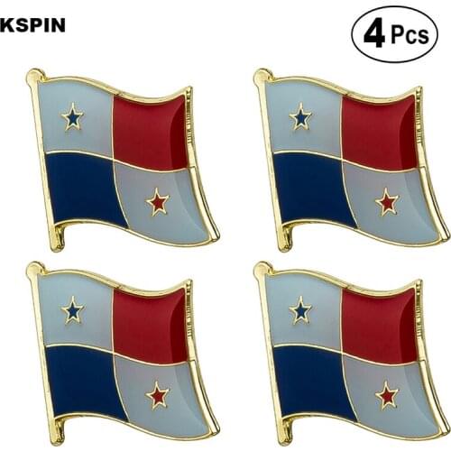 Panama Flag Pin Lapel Pin Badge Brooch Icons 4pcs