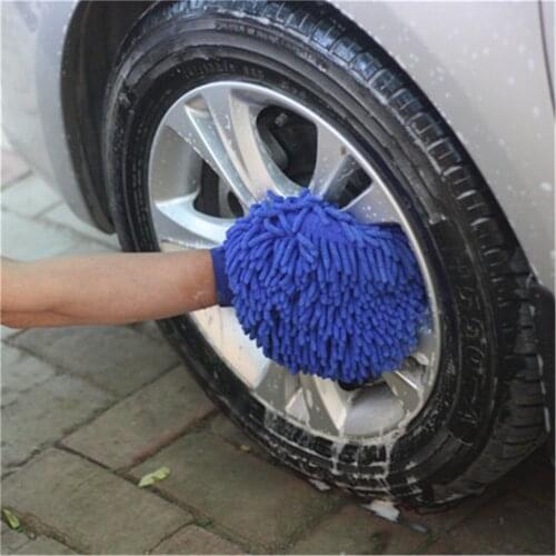 1/2 Pack Car Wash Cleaning Washing Microfiber Chenille Mitt Auto Glove Dust Washer Window Washing Tool Cleaning Car Wash Glove