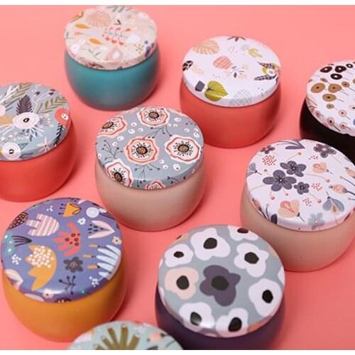 1pc Bush Flowers Storage Box Seal Tea Caddy Handmade Soap Candle Box Packaging Household Sundries Organizer Wedding Box Gifts