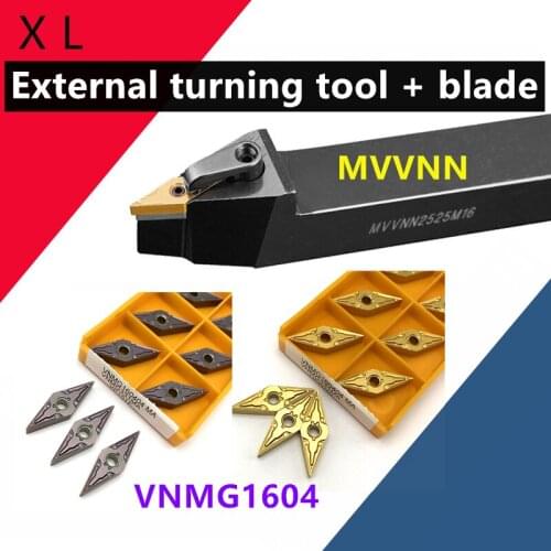 1pc MVVNN2525M16 MVVNN2020K16 MVVNN1616H16 Turning Tool Holder 125mm Metal Lathe Cutting Tools Lathe Machine CNC Turning Tools