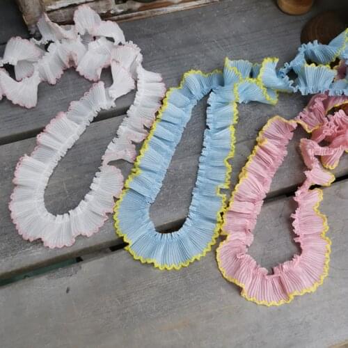 1 Meter Green DIY Wide Lace Trim Embroidery Lace Ribbon for Sewing Wedding Dress Garment Decoration 20cm Width