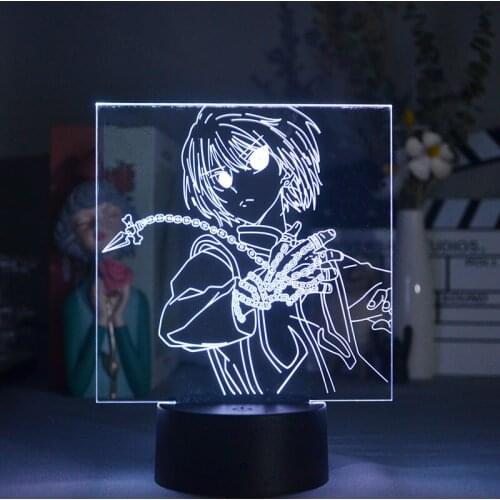 Bedroom 3D Lamp Night Light LED Smart Phone Control Plug In Nightlight Hunter X Curarpikt Hisoka Gon Killua Figure Fans Gift