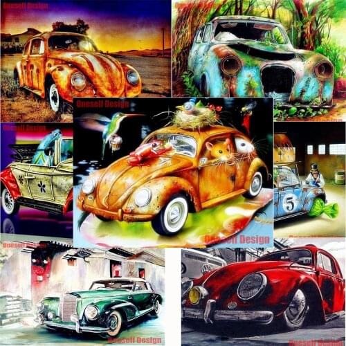 2020 popular diamond embroidery full set car rhinestone pictures diamond mosaic sale car paintings from diamonds decoration home
