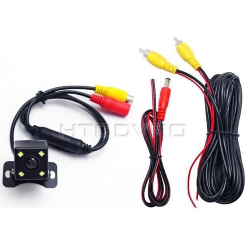 YMODVHT HD CCD 170 Degree Universal Car Waterproof Night Vision Rear View Reverse Parking Camera with 4LED