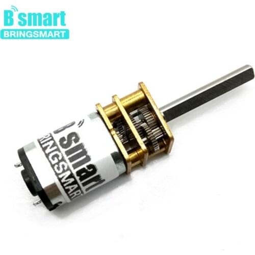 Bringsmrt D Shaft 20mm Length N20 DC Micro Gear Motor 3v 6v 12v Reverse Low Speed Reducer 15rpm 600rpm Low Noise Electric Motor