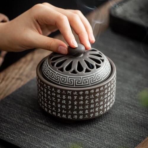 Buddhist Lotus Incense Burner Holder Aromatherapy Statue Incense Burner Sandalwood Gothic Decor Porta Incienso Incent Burner