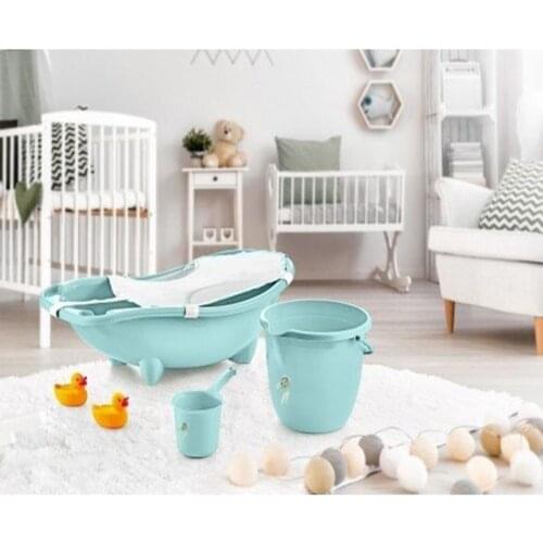 Pcs set Baby Tub easy to Use and ergonomic. Bpa free. Harmful to health matter. Gift fishnet