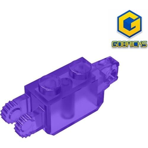 Gobricks GDS-1119 Hinge Brick 1 x 2 Locking with 1 Finger Vertical End and 2 Fingers Vertical End compatible 30386