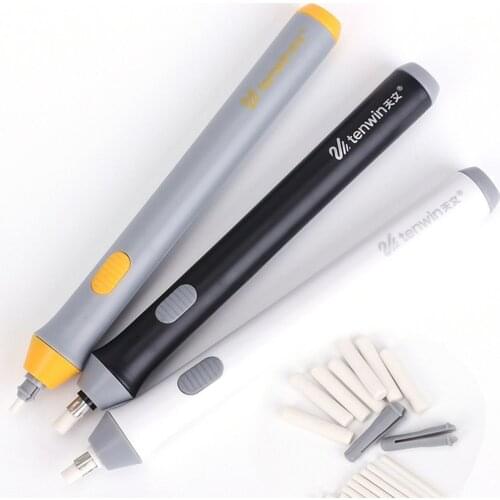 Adjustable Electric Pencil Eraser Kit Battery Operated Highlights Erasing Effects For Sketch Drawing with 22pcs Rubber Refills