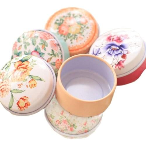 Mini Macaron Box Sealed Packaging Pill Case Portable Empty Iron Cans Storage Candy Box for Earphone Lipstick Tin Box