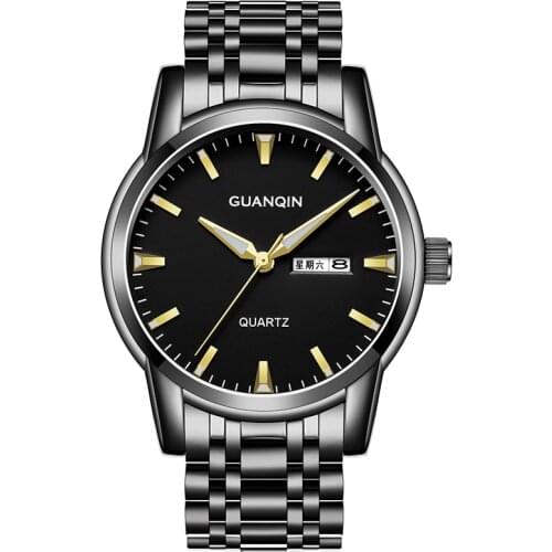 2020 Guanqin GS19125 mens watch automatic watch automatic steel belt waterproof fashion multi-functional quartz watch