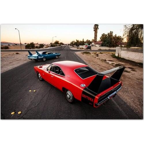 Charger Daytona Classic Sports Car Poster Vehicle Wallpaper HD Prints Canvas Painting Wall Art Picture Home Decoration