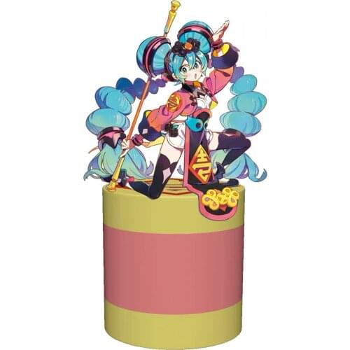 New Anime Hatsune Instant Noodle Pressing Figure Toy Beautiful Hairstyle Birthday Gift Miku Figure Ornaments Collection Kawaii