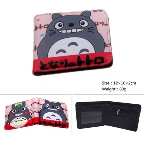 New Arrival Totoro Cartoon Short Wallet Women Girls My Neighbor Totoro Card Holder Wallet Men Coin Purse Gift