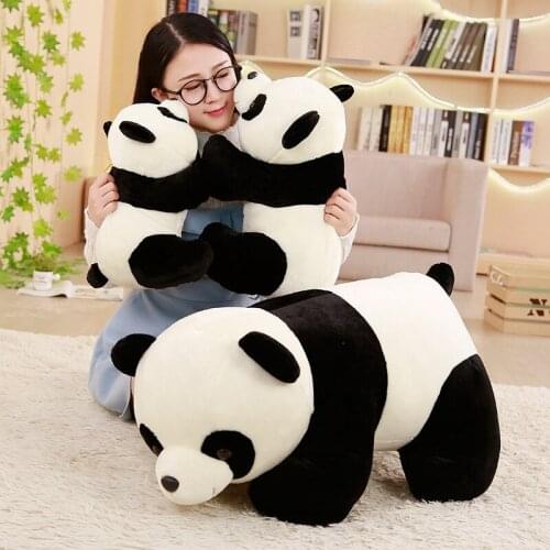60cm Cute Panda Plush Toys Soft Cartoon Animal Stuffed Doll Panda Plushie Pillow Sofa Cushion Creative Gifts