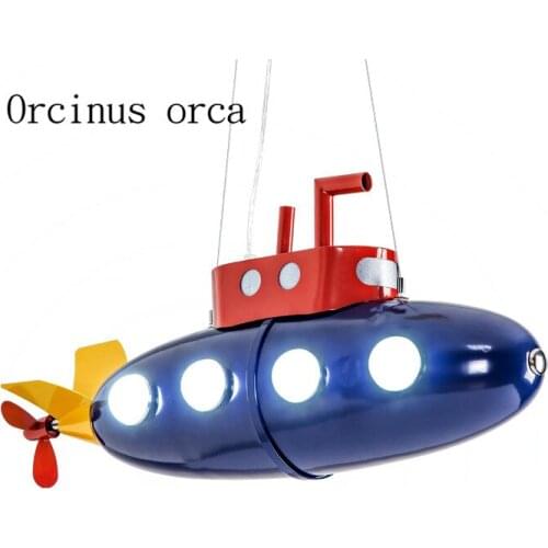 Industrial wind submarine chandelier boy bedroom childrens room lamp modern creative cartoon pendant lamp free shipping