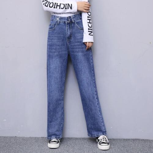 Py6605 2020 spring summer autumn new women fashion casual Denim Pants woman female OL high waisted jeans baggy jeans