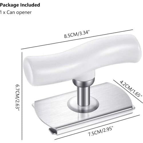 Stainless Steel Lids Adjustable Jar Opener off Jar Opener Bottle Opener Can Opener Easy Twist Off For 1-3.7inch Kitchen Gadget
