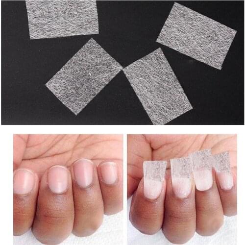 10/20pcs Silk Fiberglass for Nail Extension Form Non-Woven Silks UV Gel Building Fiber French Acrylic DIY Manicure Accessory
