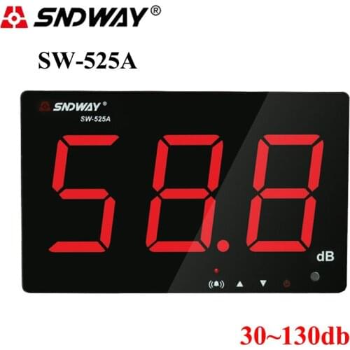 SNDWAY Noise Meter Digital Sound Level Meter 30~130dB Decibel Meter Noise Measurement Wall Hanging Type Free Shipping