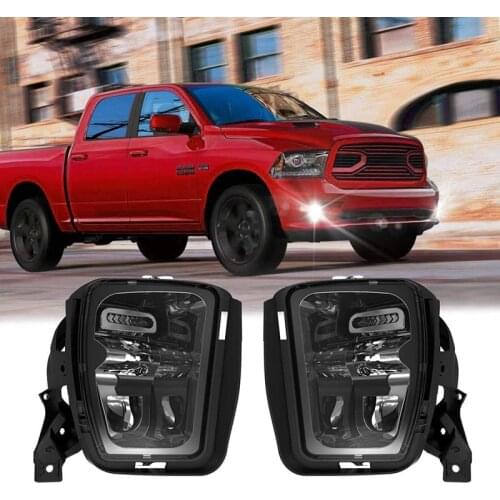 LED Fog Lights Bumper Driving Fog Lamp Assembly for Dodge Ram 1500 2013- 2018 68104821AC Car Accessories