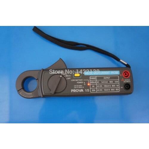 TES PROVA-15 AC/DC mA Current Probe - High Resolution DC 1mA, AC 0.1mA Clamp Meter / Leakage Current Tester