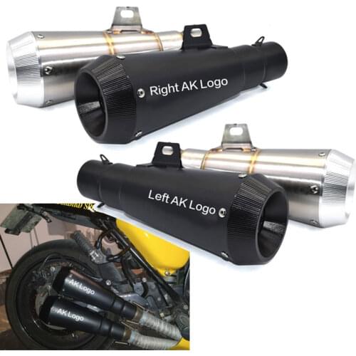 36-51mm Universal Left & Right Motorcycle Exhaust Pipe Muffler Escape Moto FOR CRF 230 GSR 600 CB650F R6 GSXR750 CBR500RR ZX6R