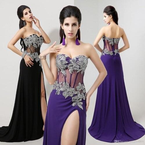 Vestido de festa sexy sweetheart 2016 long paillette formal a-line party evening elegant Dress casual women gown free shipping