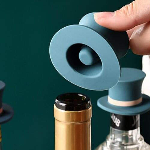 Magic Hat Silicone Topper Red Wine Stoppers Beer Leak-proof Lid Champagne Whisky Vodka Sealer Plug Holiday Drinking Accessories