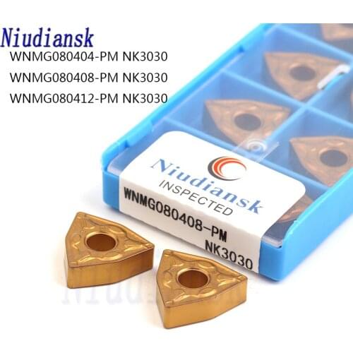 WNMG080404-PM WNMG080408-PM WNMG080412-PM NK3030 100% Original Carbide Insert CNC Lathe Tool Suitable For Processing Steel Parts