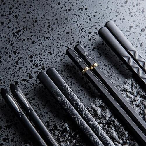 High-end Japanese Chopsticks Antibacterial Anti-slip High Temperature Resistant Sushi Food Chopsticks Korean Kitchen Supplie