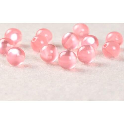 HOT Pink Acrylic Resin Beads Imitation cat eye Round Loose Bead For Jewelry Making DIY Necklace Findings 6mm 8mm 10mm 12mm RB-34