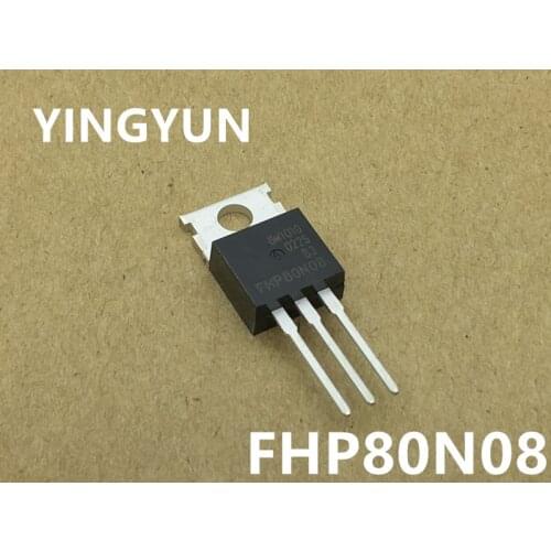 10PCS/Lot FHP80N08 80N08 TO-220 FET (MOS tube) 80A 80V new original
