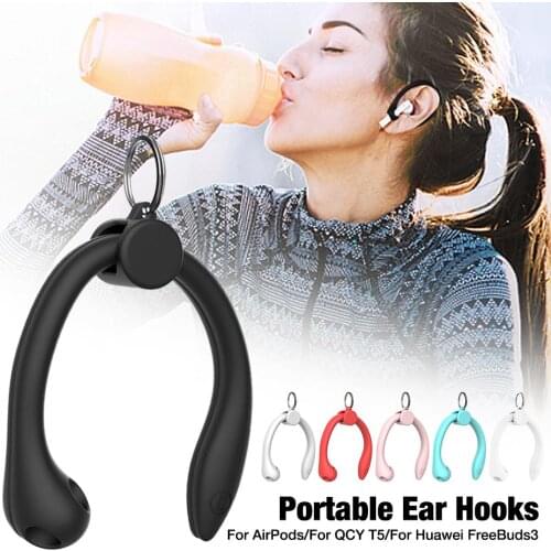 2020 Ear Hooks Portable Anti-lost Ear Hooks Replacement Small Clamp Compatible for AirPods 1/2/Pro QCY T5/T8 Huawei FreeBuds3