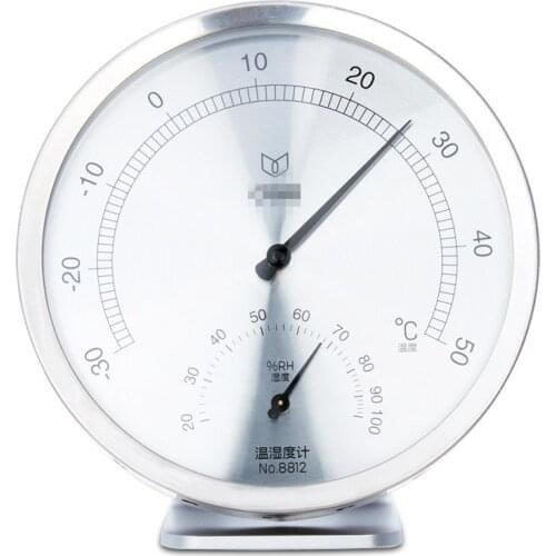 304 Stainless Steel Temperature Hygrometer Home Indoor Precision Thermometer Wall Hangable Measurement Tool Humidity Meter