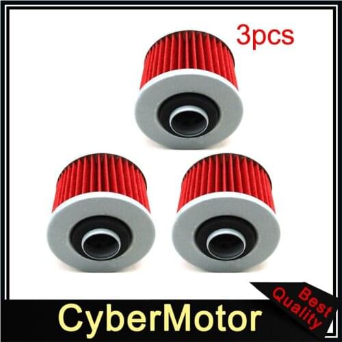 3x Oil Filter For Yamaha TRX850 SR250 SZR660 XV535 FZR250 SRX600 SR250 XC200