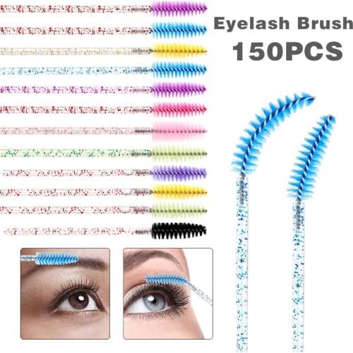 50/150Pcs Disposable Eyelash Applicator Mascara Wands Curler Eyelash Brushes Spoolers Comb Eyebrow Brush Cosmetics Makeup Tools