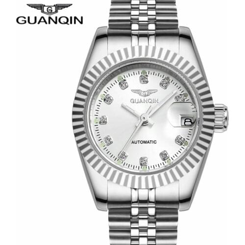 Ladies watch brand GUANQIN automatic Diamond Waterproof sapphire women watches diamond fashion watches ladies wrist watch