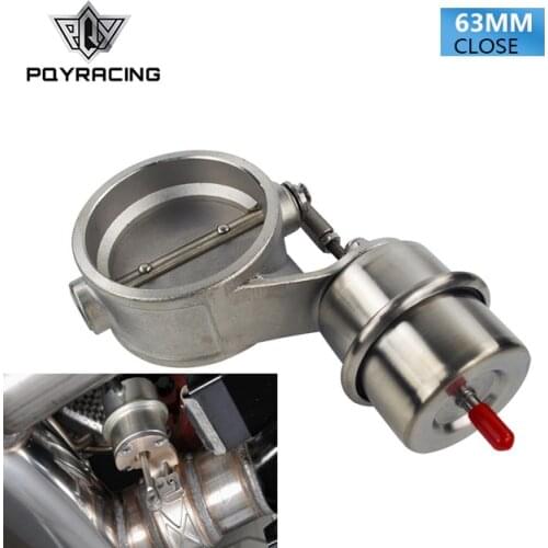 Exhaust Control Valve With Vacuum Actuator Cutout 2.5" 63mm Pipe Closed With Rod PQY-ECV03+ROD