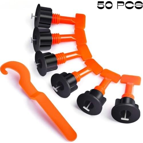 50Pcs Level Wedges Tile spacers for Flooring Wall Tile carrelage Leveling System Leveler Locator Spacers Plier