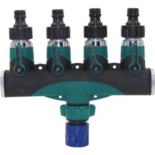 1 set Water Kits 3/4 inch American Standard Thread Straight Y Shapeed 4 Way Connectors Garden Irrigation System Fittings