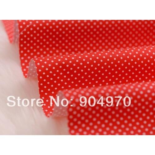 Beauty RED Quilting Bedding Patchwork POLKA DOT Baby Fabric cotton Textile kids 100% cotton fabric meter free shipping