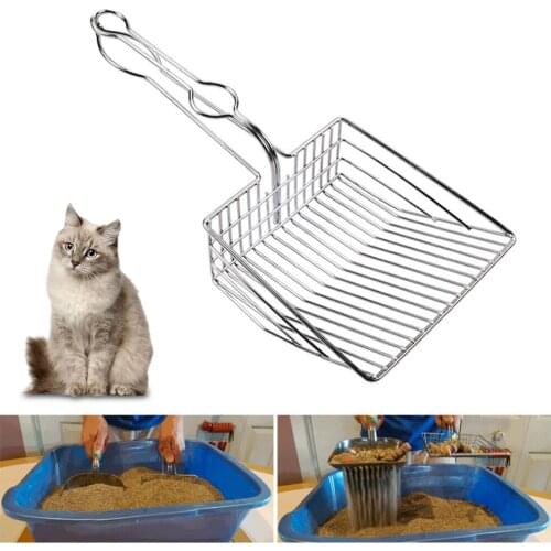 Cat Litter Shovel Metal Scoop Toilet Cleaning Tool for Pet Supplies Cat Litter filter Supplies Cleaning Products Toilet