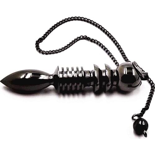 Metal new brass Dowsing Pendulum for Reiki Healing Divinatio Pendent Spiritual Wicca Men Amulet Screw Shape Pendule Radiestesia