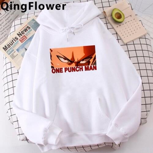 One Punch Man Saitama hoodies male Oversized Korea graphic anime male sweatshirts harajuku printed