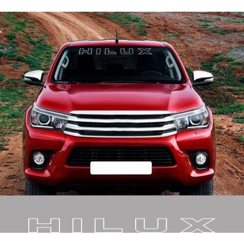 For Toyota Hilux Vigo Revo Pickup Front Windshield Stickers Truck Graphics Logo Covers Car Vinyl Decor Decals Auto Accessories